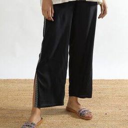 Women Pants with Contrast Taping-image-11
