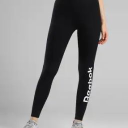 Brand Print Sports Leggings with Elasticated Waist-image-19