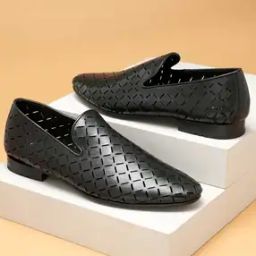 Men Perforated Slip-On Shoes-image-30