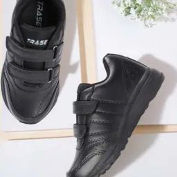 Boys Round-Toe Shoes with Velcro Fastening-image-37