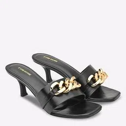 Women Pumps with Chain Accents-image-4