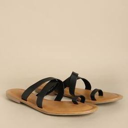 Toe-Ring Flat Sandals-image-69