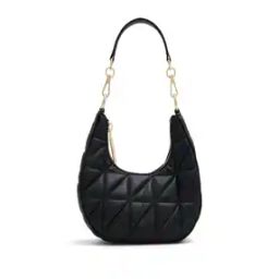 Women Quilted Shoulder Bag with Detachable Strap-image-92
