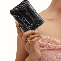 Leather Textured Tri-fold Wallet-image-4