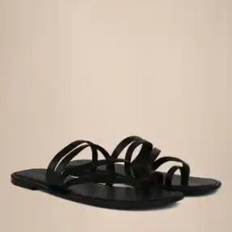 Toe-Ring Multi-Strap Flat Sandals-image-0