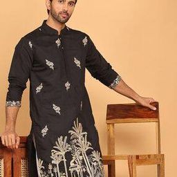Men Embroidery Long Kurta-image-54