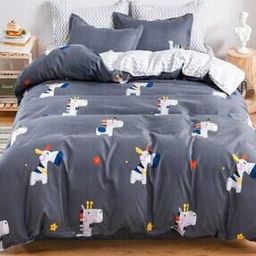 Unicorn Print Single Duvet Cover-image-23