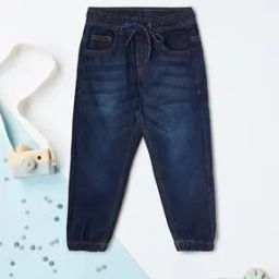 Boys Washed Jogger Jeans with Elasticated Waist-image-88