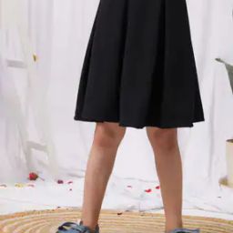 Women Flared Skirt with Elasticated Waist-image-30