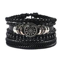 Set of 4 Leather Bracelet-image-30