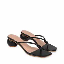 Thong-Strap Chunky Heeled Sandals-image-8