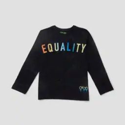 Speckled Crew-Neck T-shirt with Typographic Print-picture-10