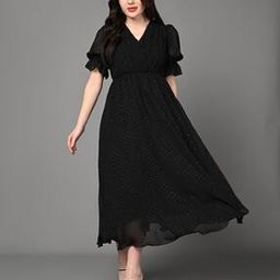Women Glitter Fit & Flared Dress-image-36
