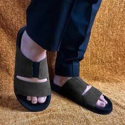 Men Striped Slip-On Sandals-19