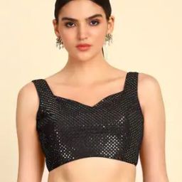 Women Embellished Back-Open Blouse-image-22