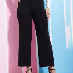 Women Boot Fit Pleat-Front Pants-image-25