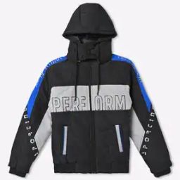 Colourblock Puffer Hooded Jacket-image-62