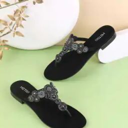 Women Embellished T-Strap Sandals-image-75
