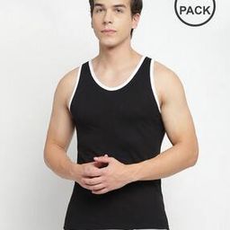 Men Pack of 3 Regular Fit Round-Neck Vests-image-53