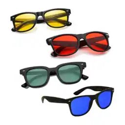 Men Set of 4 UV-Protected Full-Rim Sunglasses-image-42