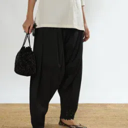 Women Salwar with Lace Cuffs-image-92
