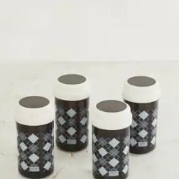 Set of 4 Geometric Print Storage Containers-15