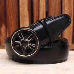 Men Slim Belt with Auto Lock Buckle Closure-12