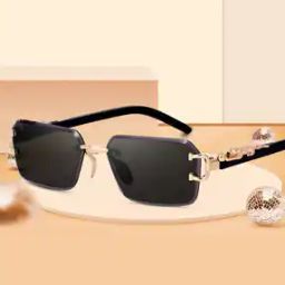 Men UV-Protected Full-Rim Square Sunglasses-image-7