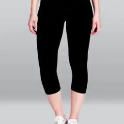 Women Calf Length Capri Leggings-image-42