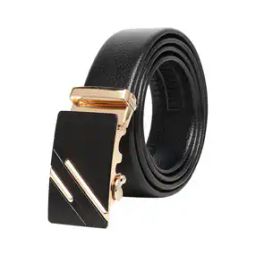 Men Slim Belt with Auto Lock Buckle Closure-image-75