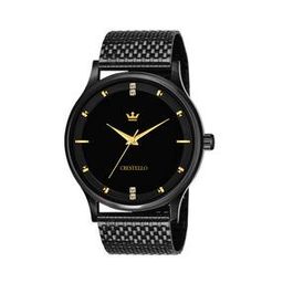 CR-BK023-BLK-CH Analogue Wrist Watch with Mesh Strap-image-80