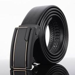 Men Slim Belt with Metal Buckle Closure-image-96