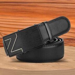 Men Slim Belt with Auto Lock Buckle Closure-image-22