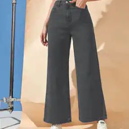 Women Lightly Washed Wide-Leg Jeans-image-97