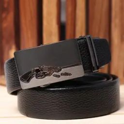 Men Slim Belt with Metal Buckle Closure-30