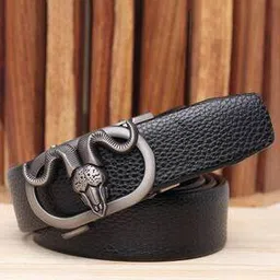 Men Slim Belt with Metal Buckle Closure-image-37