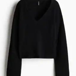 Women Fine-Knit V-Neck Jumper-image-77