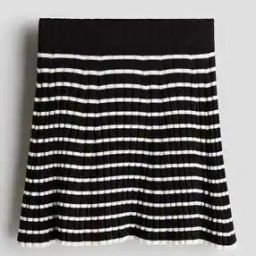 Girls Stripes Flared Skirt-image-73