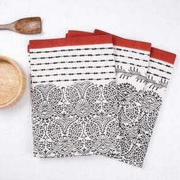 Set of 3 Printed Cotton Kitchen Towel 26" x 18"-image-77