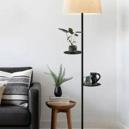 homesake Round Floor Lamp with Shade image 1