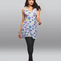 Ankle-Length Leggings with Elasticated Waist-image-91