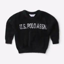 Faux Fur Sweatshirt with Typography-49