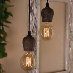 Set of 2 Wooden Lighting Bulb Holders-45