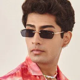Men UV-Protected Rectangular Sunglasses - 3405MG3786-image-67