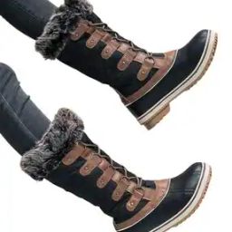 Women Colourblock Mid-Calf Boots-image-34