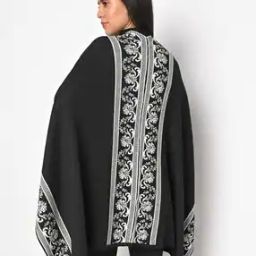 Intarsia Open-Front Shrug-32