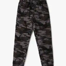 Boys Camouflage Print Slim Fit Joggers-image-74