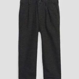 Boys Checked Single-Pleated Tapered Fit Chinos-picture-16