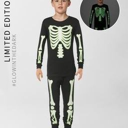 Boys Skeleton Printed Round Neck Sweatshirt-image-96