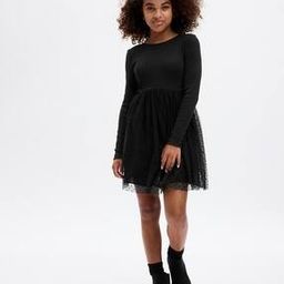 Round-Neck Fit & Flare Dress-image-66